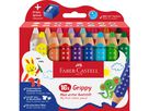 FABER-CASTELL Matita colorata Grippy 110645 incl. Temperino 16 pezzi (4005401106456)