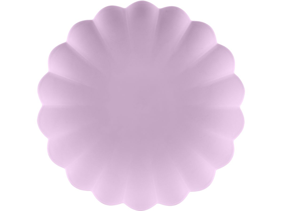 PARTYDECO Piatti con volant 22cm TPL1-014 viola 4 pezzi (5904555065772)