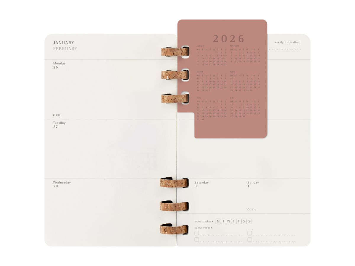 MOLESKINE Agenda Life Spiral Large 2026 DSSPB12MWH3Y26 1S/2P noir SC 13x21cm (8056999276478)