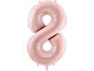 PARTYDECO Palloncino in foil no. 8 72cm FB230P8081J rosa (5904555034464)