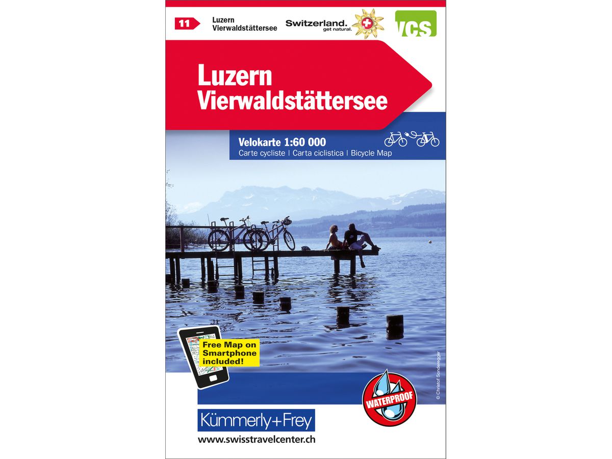 KÜMMERLY+FREY Velokarte 1:60'000 259024119 Luzern-Vierwaldstättersee (9783259024119)