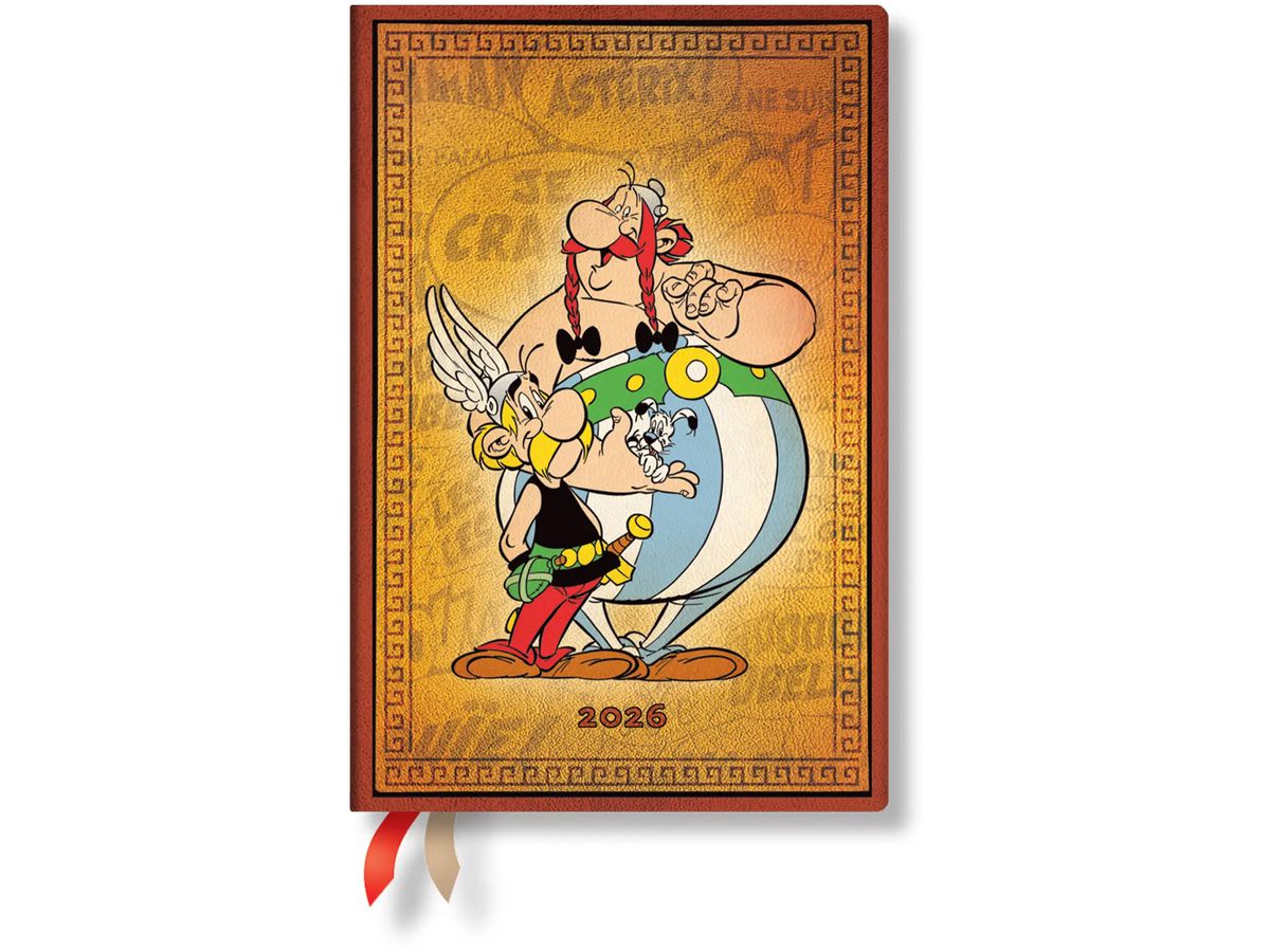 PAPERBLANKS Agenda Asterix & Obelix 2026 DD0552-1 1W/2S HOR Mini HC DE 9.5x14cm (9780349705521)