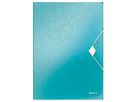 LEITZ Gummibandmappe WOW A4 45990051 eisblau für 150 Blatt (4002432105885)