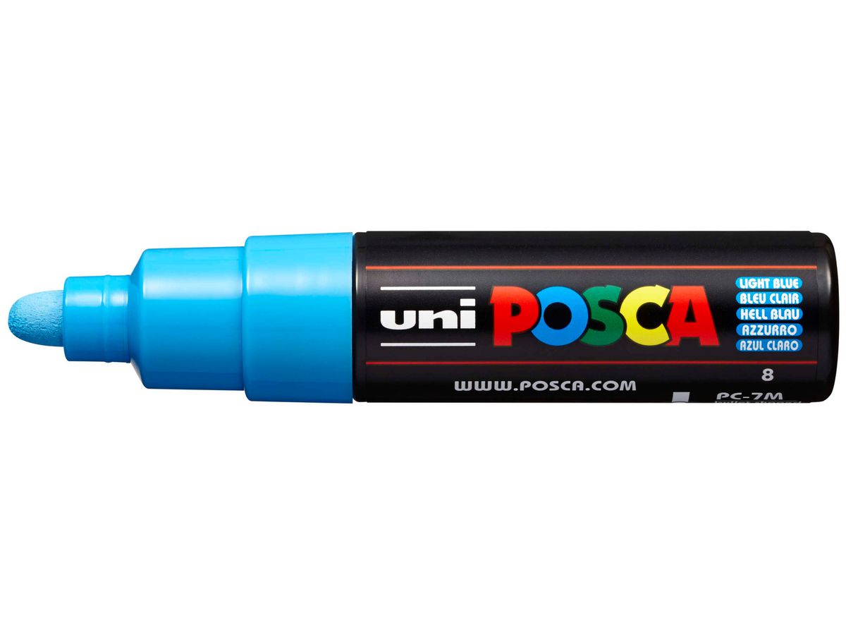 POSCA Marker 4.5-5.5mm PC7MLIGHTBLU hellblau, Rundspitze (4902778228319)