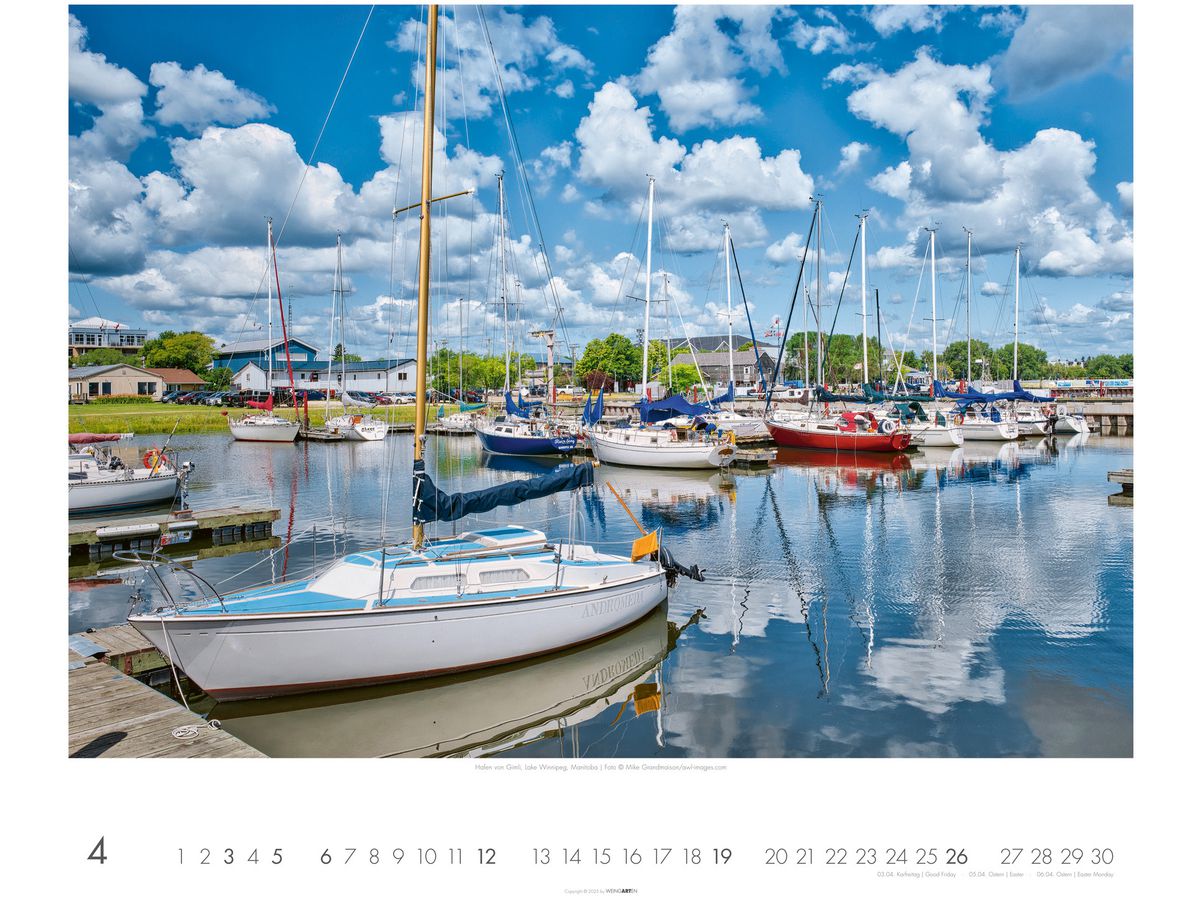 WEINGARTEN Calendrier 2026 3312191+26 Kanada DE 55x46cm (9783839902639)