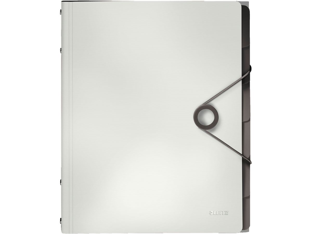 LEITZ Dossier archivio Solid PP A4 45691001 bianco 6 scomp. (4002432114924)
