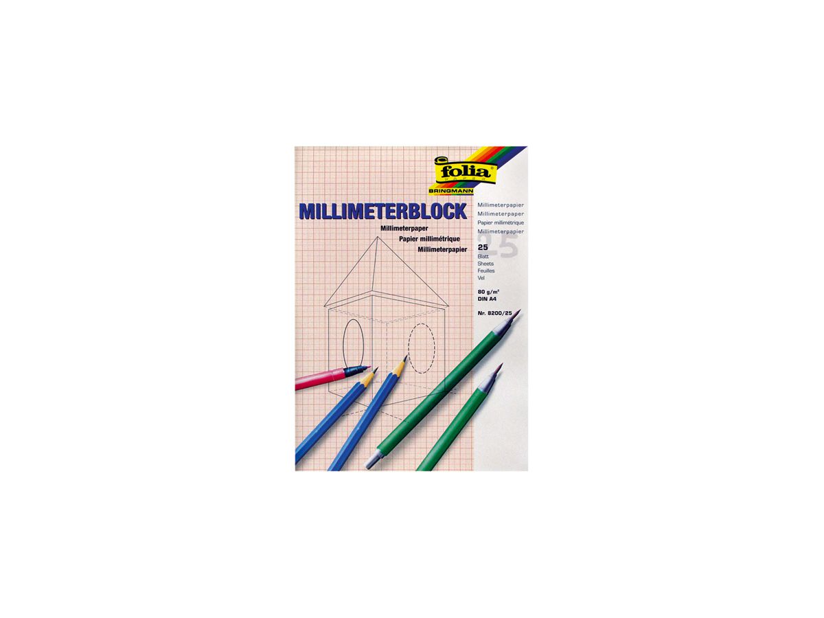 FOLIA Bloc A3 3.823025 blanc 80g 25 flls. (4001868823257)