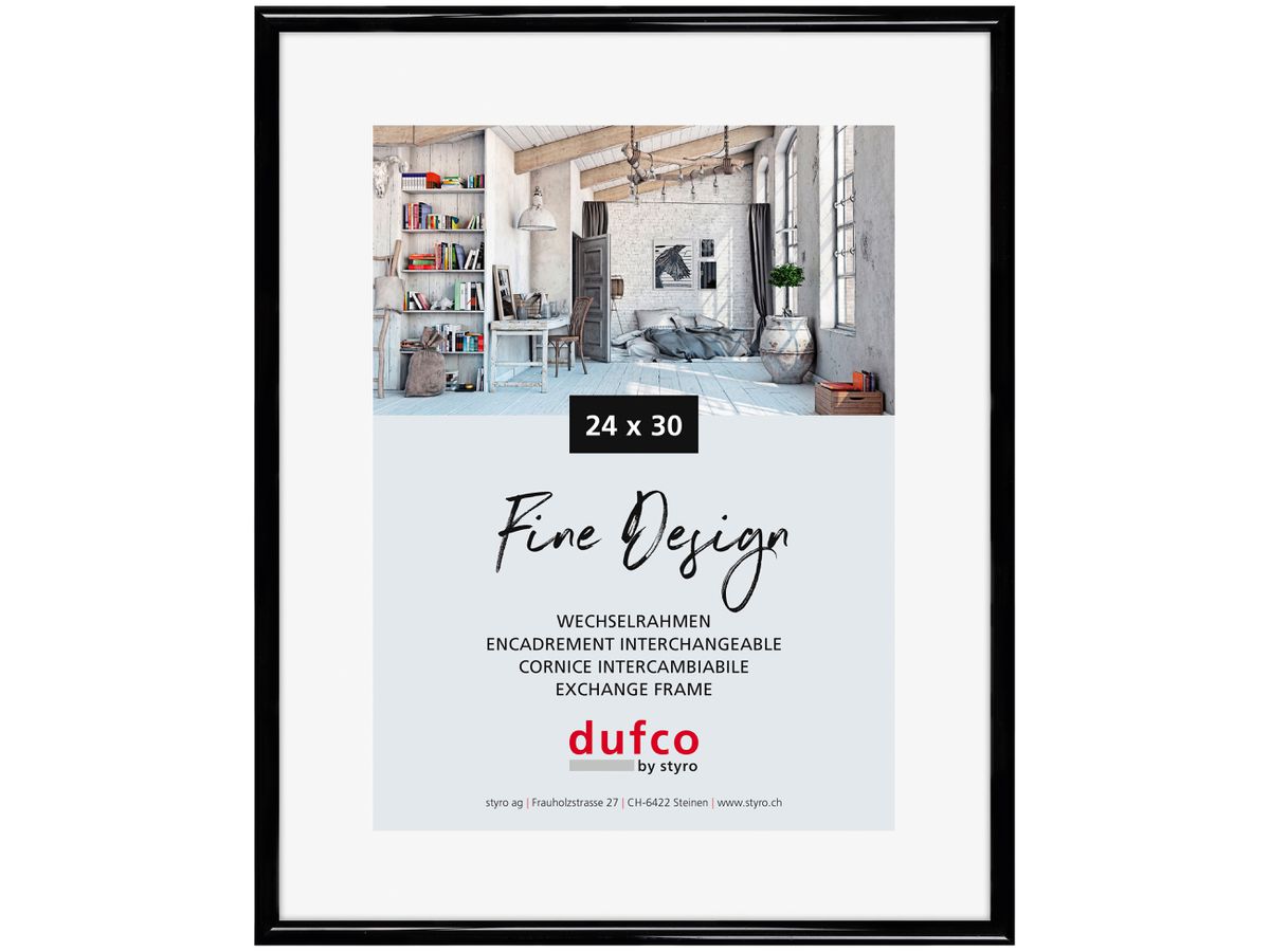 DUFCO Bilderrahmen schwarz 1400.40052 24x30cm (7610259400525)