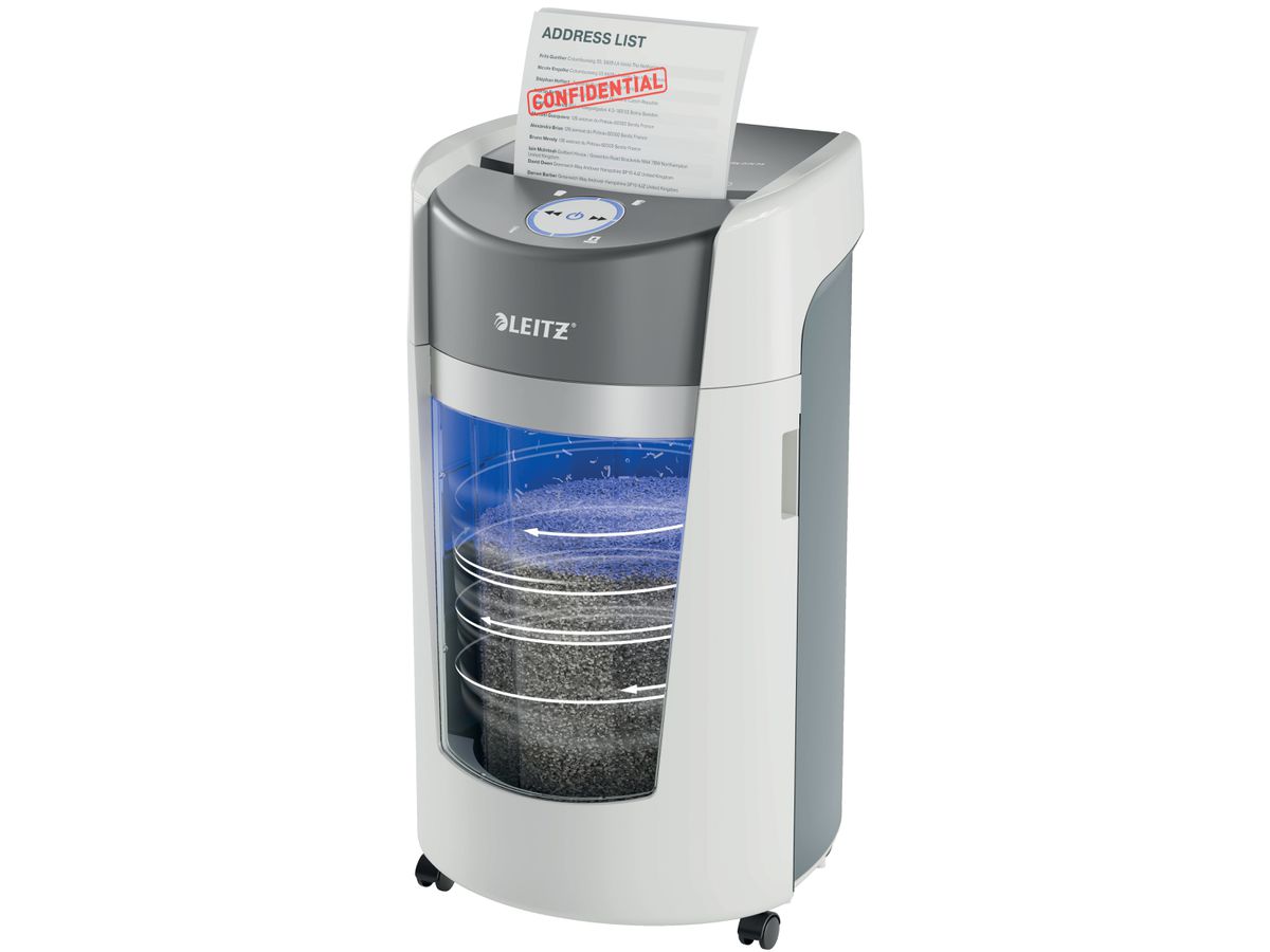 LEITZ Aktenvernichter IQ OptiMax 8360-20-00 Office, P5, 35lt (4002432137718)