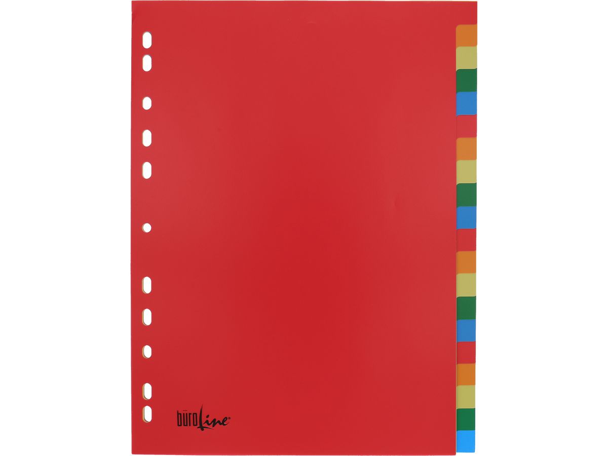 BÜROLINE Répertoires PP A4 40985 multicoloré 20pcs. (7612532058270)