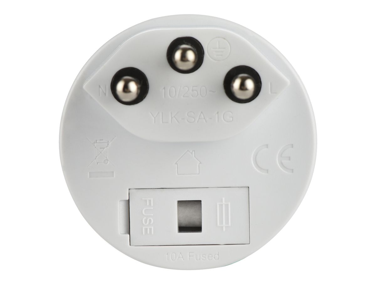 S-ELECTRO Reisestecker, weiss 85.701 (7611453857016)