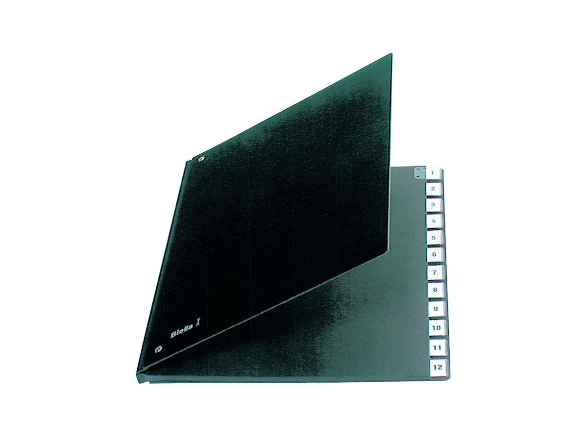 BIELLA Cartella banco A4 32341200U nero, 1-12 (7611365342273)