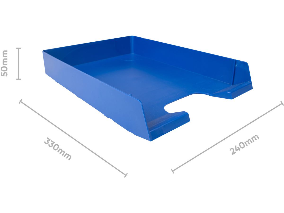 BIELLA Corbeille à courrier A4/C4 30540005U bleu (7611365223329)