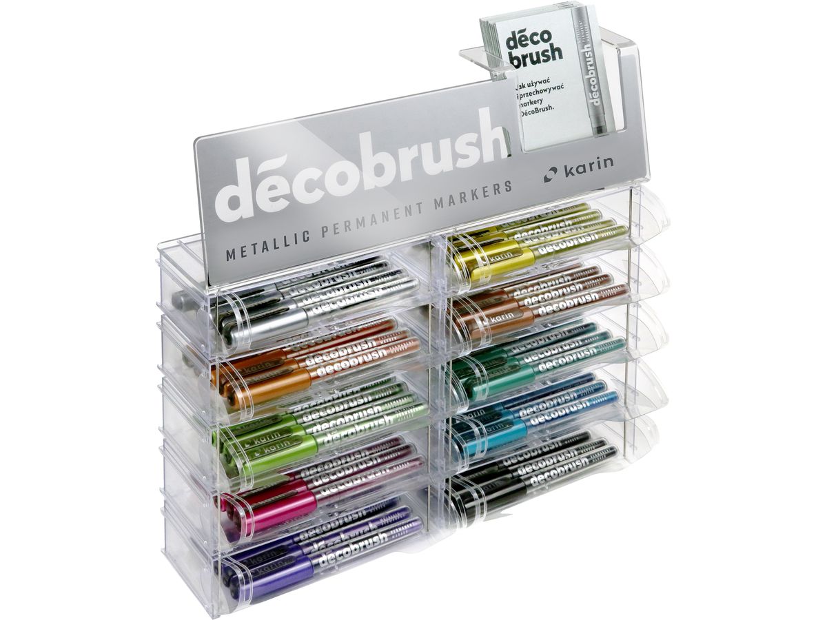 KARIN Deco Brush Metallic 28Z2 Display 120 Stück (5904446025809)