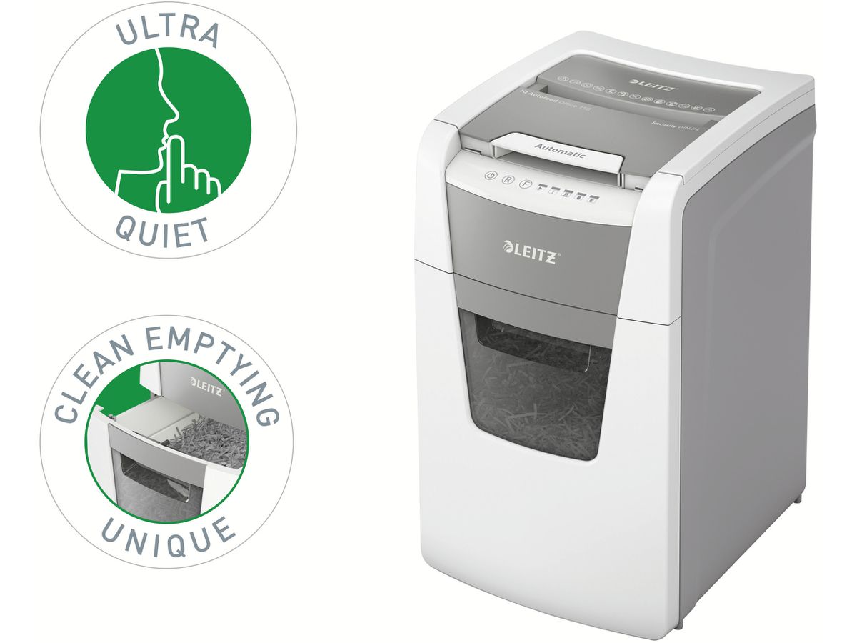 LEITZ Destructeur documents IQ AF 8013-20-00 Office 150, P-4, 44lt (4002432126415)