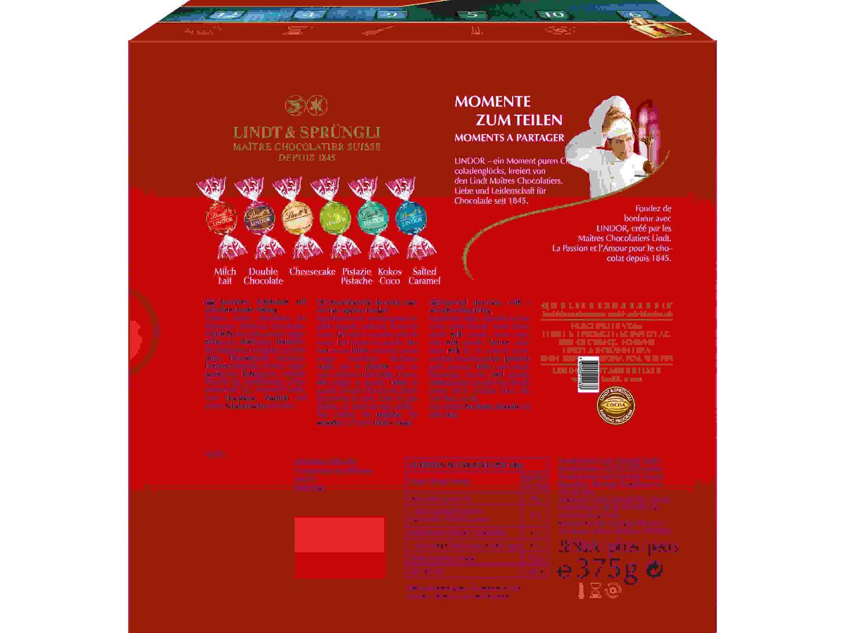 LINDT Lindor Escape Box 463059 375g (7610400111638)