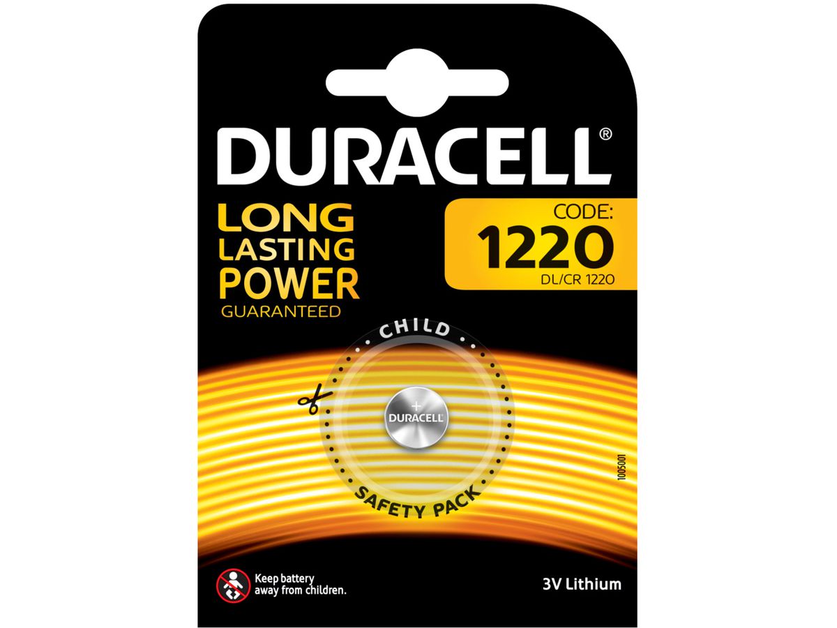 DURACELL Knopfbatterie Specialty CR1220 DL1220, 3V (5000394030305)