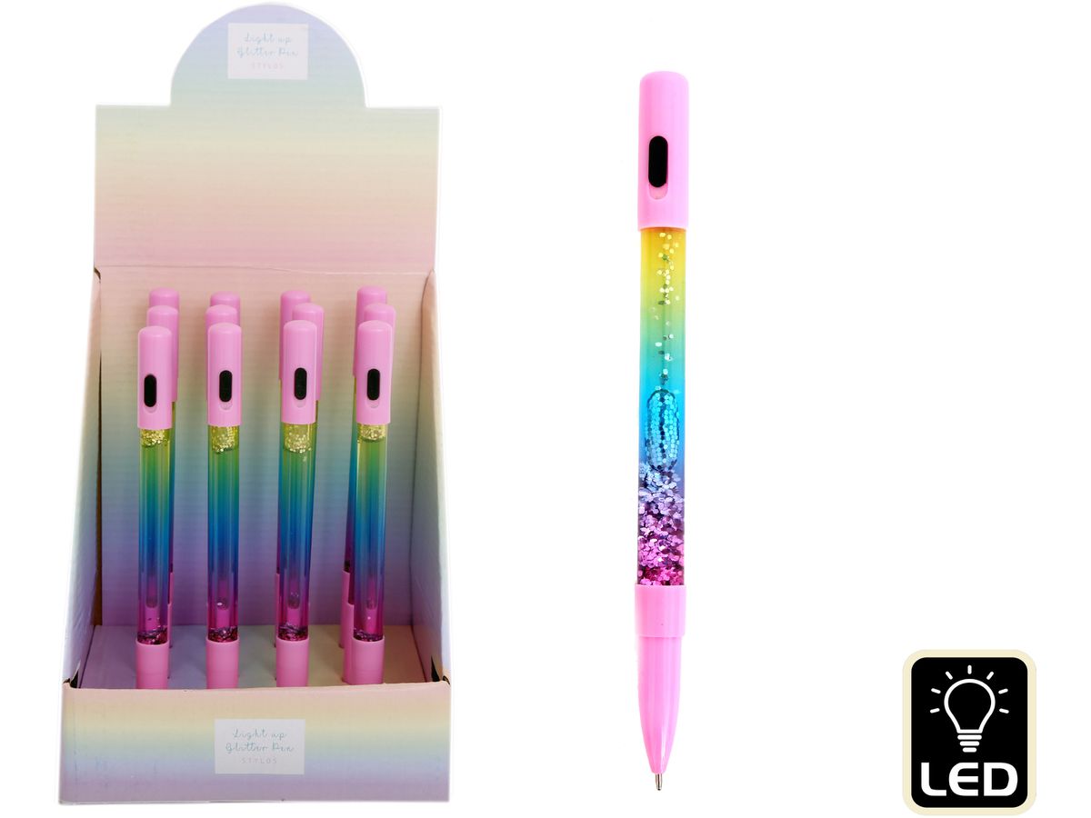 ROOST Penna sfera glitter ST7219 Light Up (5024418223238)