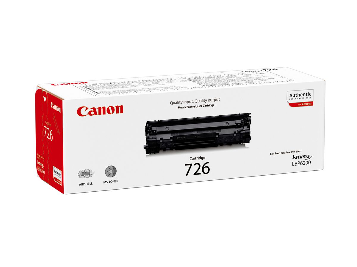 CANON Modulo di toner 726 nero 3483B002 LBP 6200d 2100 pagine (4960999675329)