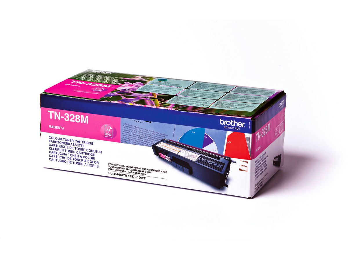 BROTHER Toner Super HY magenta TN-328M HL-4570CDN 6000 pages (4977766679442)