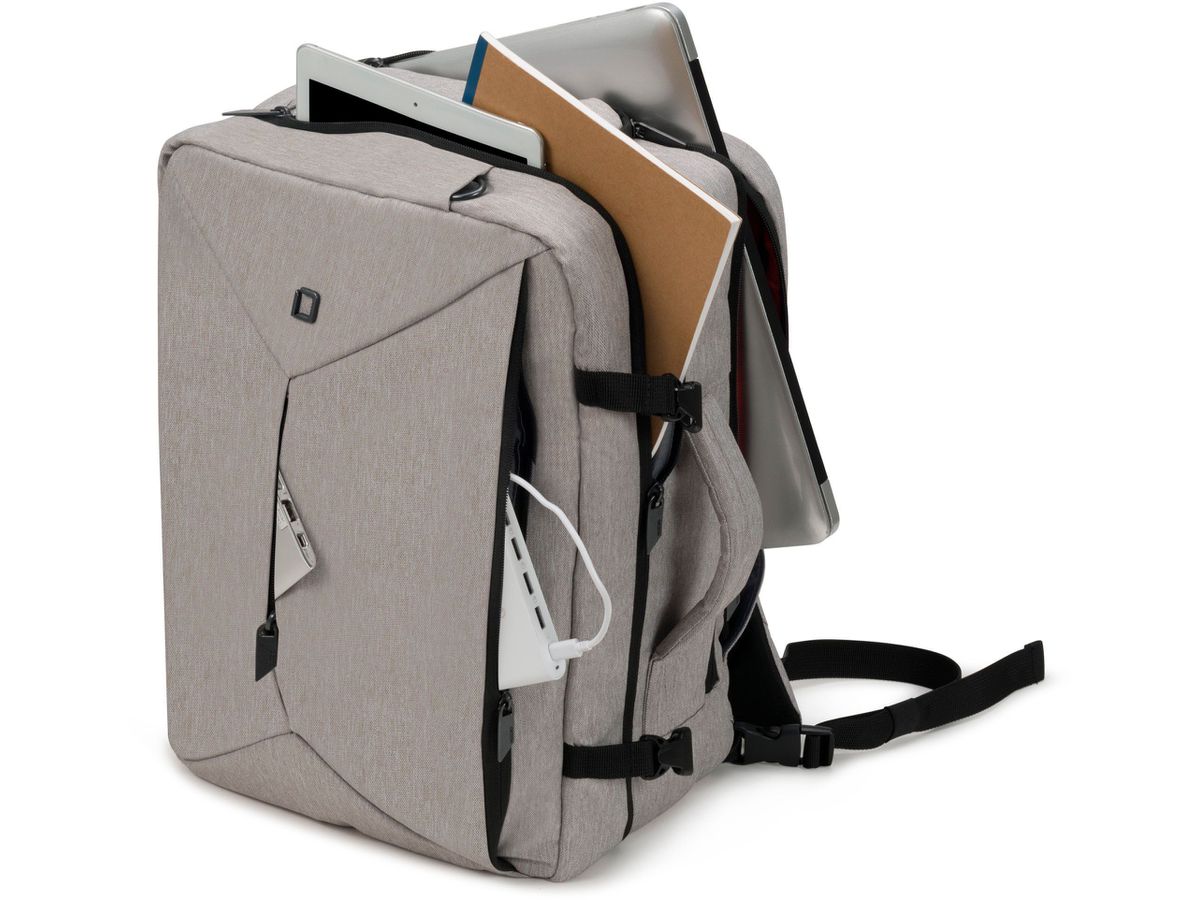 DICOTA Backpack 13-15.6 D31716 Dual Plus EDGE light grey (7640158668931)