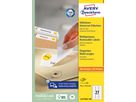 AVERY ZWECKFORM Etichette univers. 63,5x29,6mm L4737REV-100 bianco,non-per. 2700pz./100fl. (4004182433300)