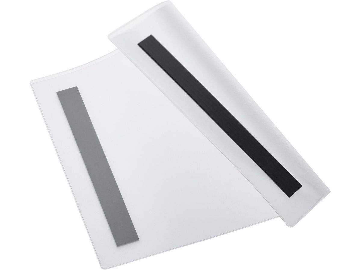 MAGNETOPLAN Dossiers magnetofix A4 1130830 transp. portrait, 2mm (4013695031569)