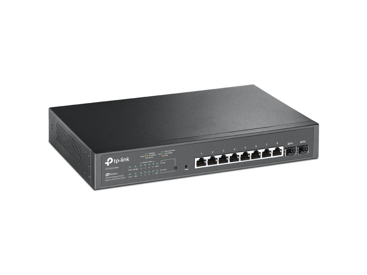 TP-LINK SG2210MP SG2210MP JS 10Port GB Smart Sw. 8 PoE+ (6935364030674)