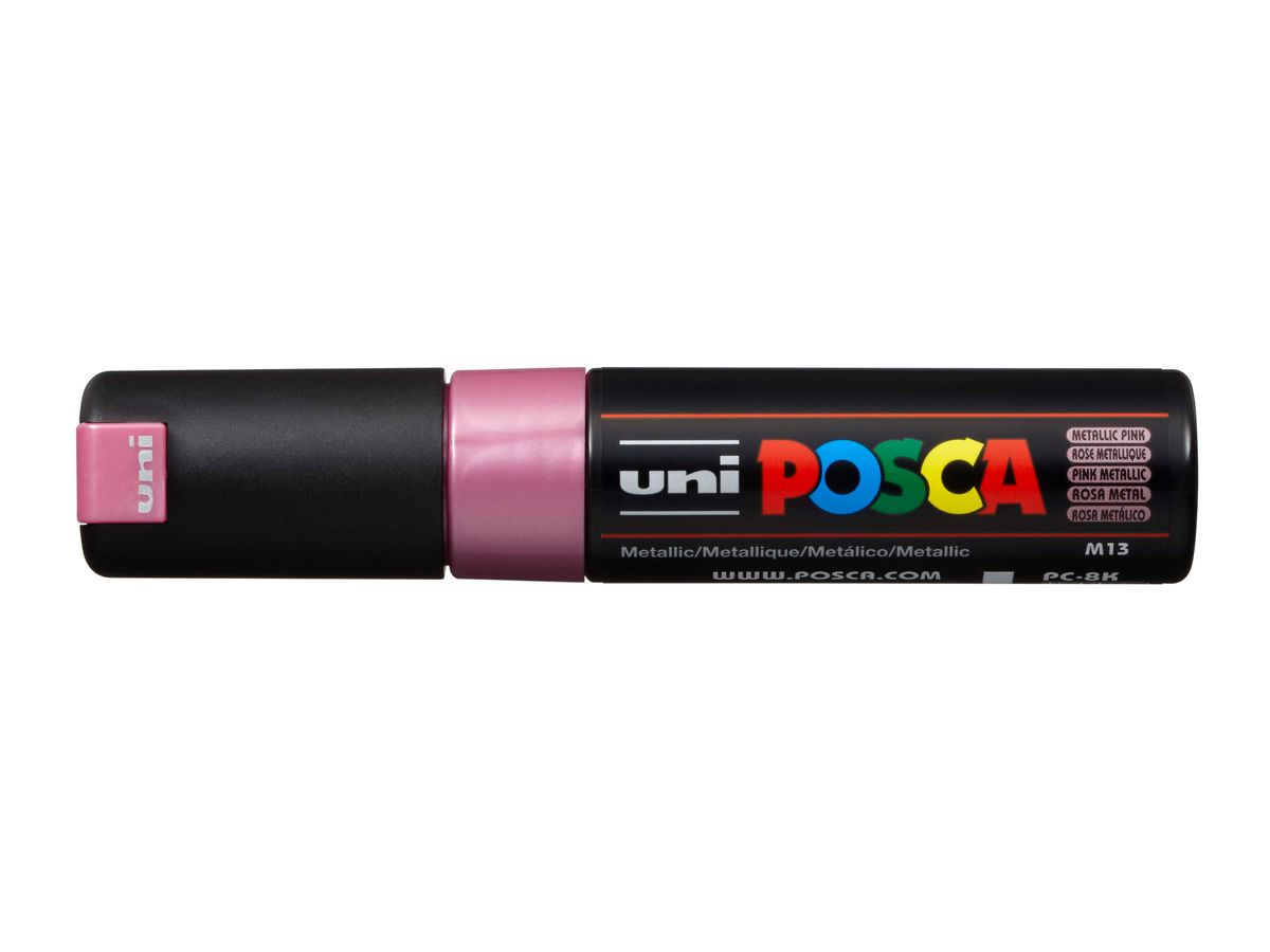 POSCA Marker 8mm PC8KMET.PINK MET, rose (4902778113660)