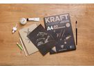 CLAIREFONTAINE Block Kraftpapier A4 975818C Braun/schwarz 60 Blatt (3329689758185)