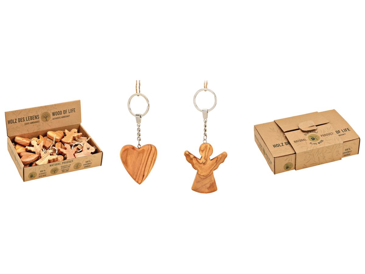 ROOST Porte-clés bois 10028592 ass. 3x5x2cm (4007698355371)