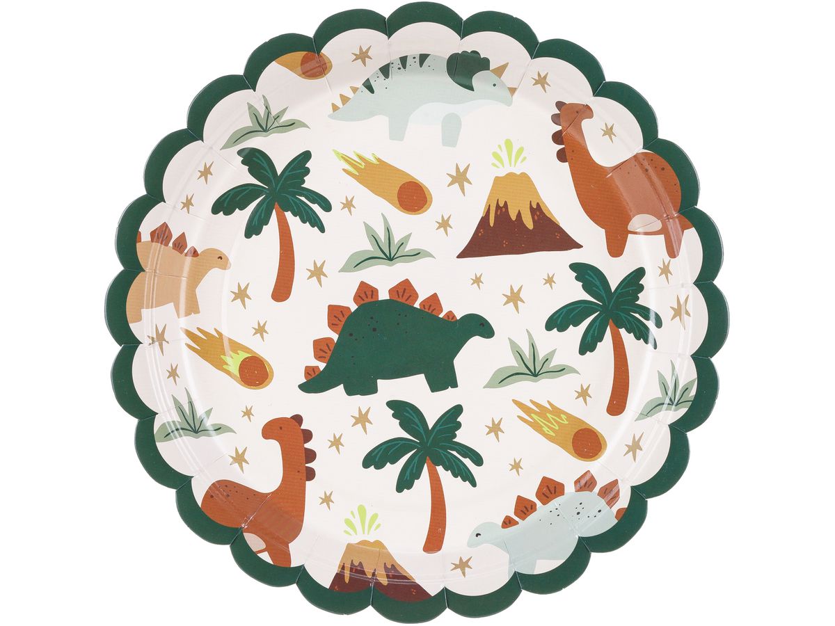 PARTYDECO Piatti 18cm TPP85 Dinosauro 6 pezzi (5904555025677)