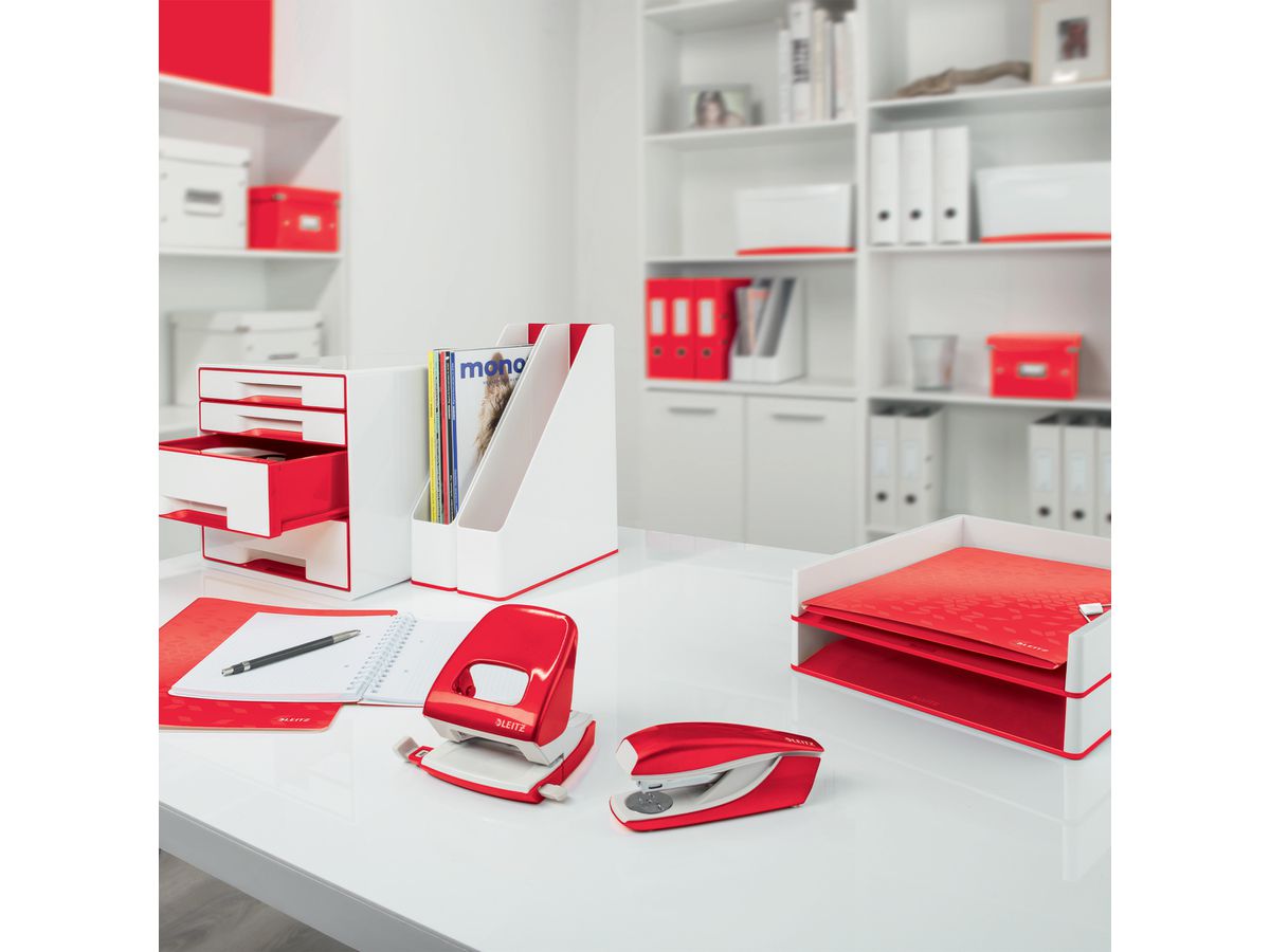 LEITZ Paperkorb WOW 15 Liter 5278-10-26 rot (4002432135219)