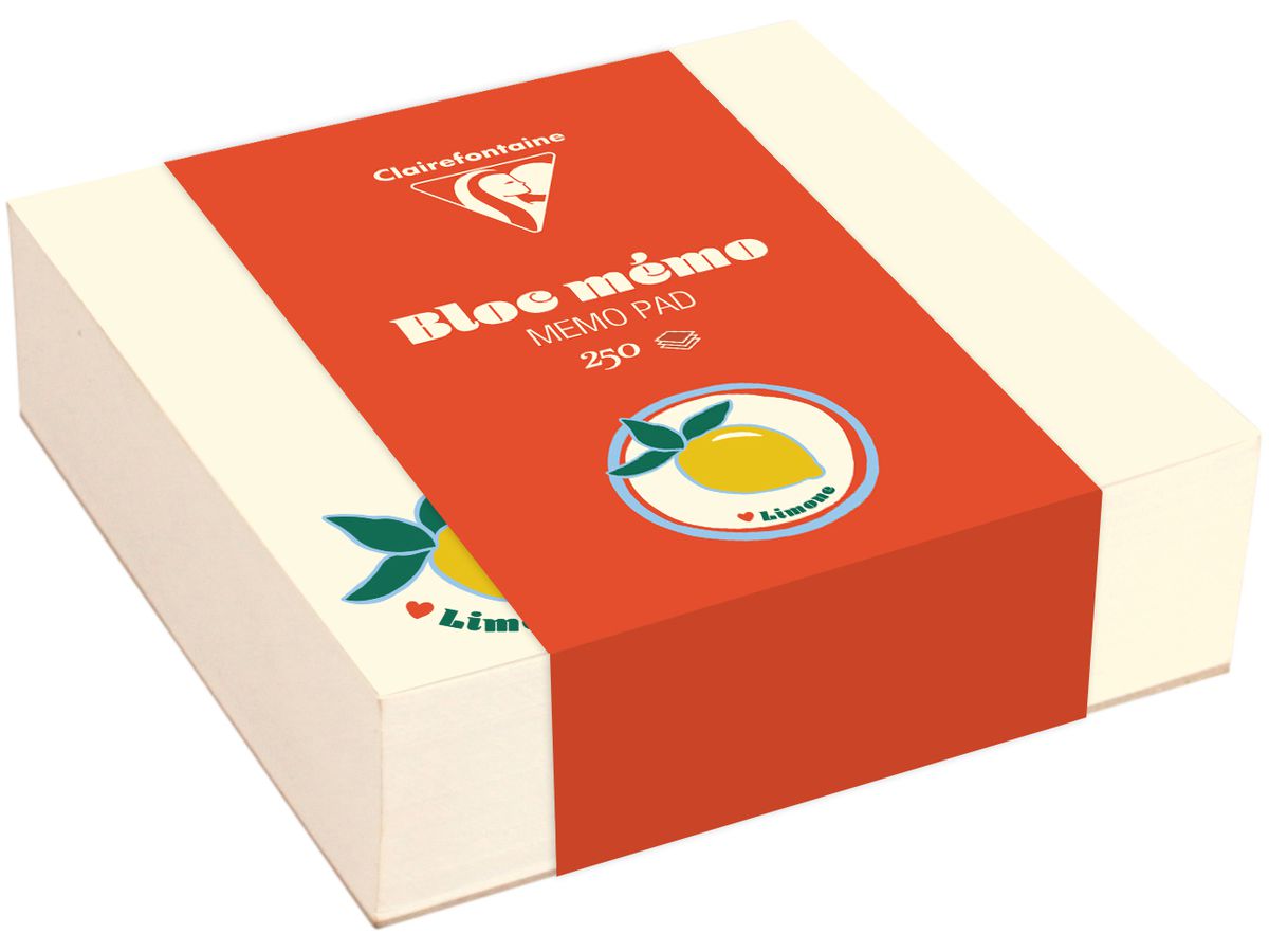 CLAIREFONTAINE Taccuino memo 9.8x9.8cm 116271C DolceAmore stampato 250 p. (3329681162713)