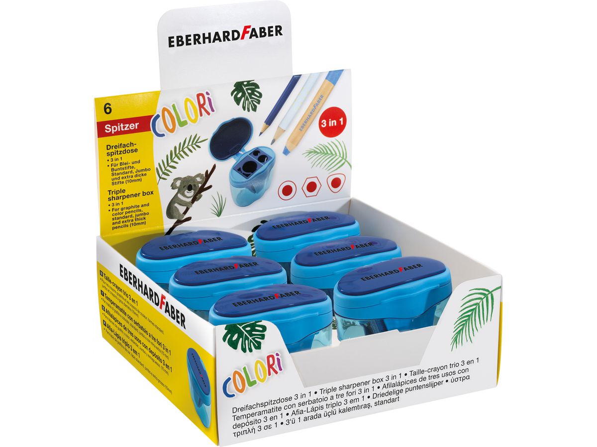 EBERHARD FABER Spitzer Colori 585149 blau (4087205851497)