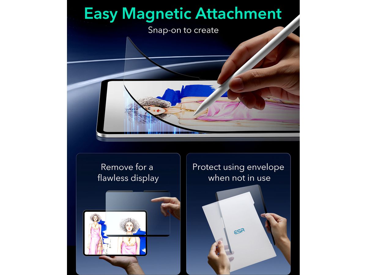 ESR Paper-Feel Magnetic Screen 3C04210100106 iPad Air13 2024 (4894240212028)