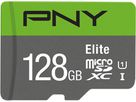 PNY micro-SDXC Elite 128GB P-SDU128V11100EL-GE UHS-I U1/A1(V10)&SD adapter (0751492625706)