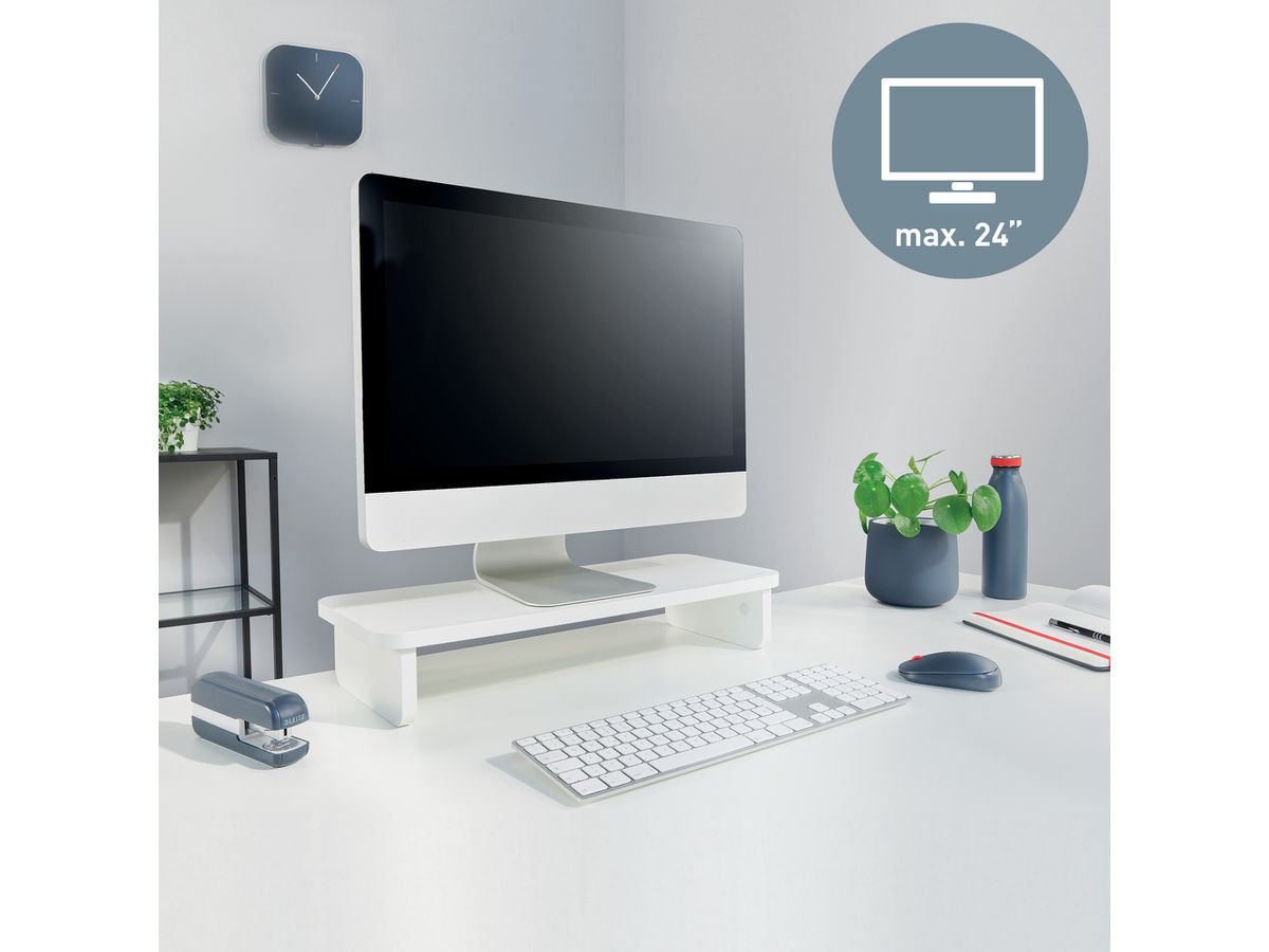 LEITZ Monitorständer Ergo 6434-00-01 Weiss (4002432132614)