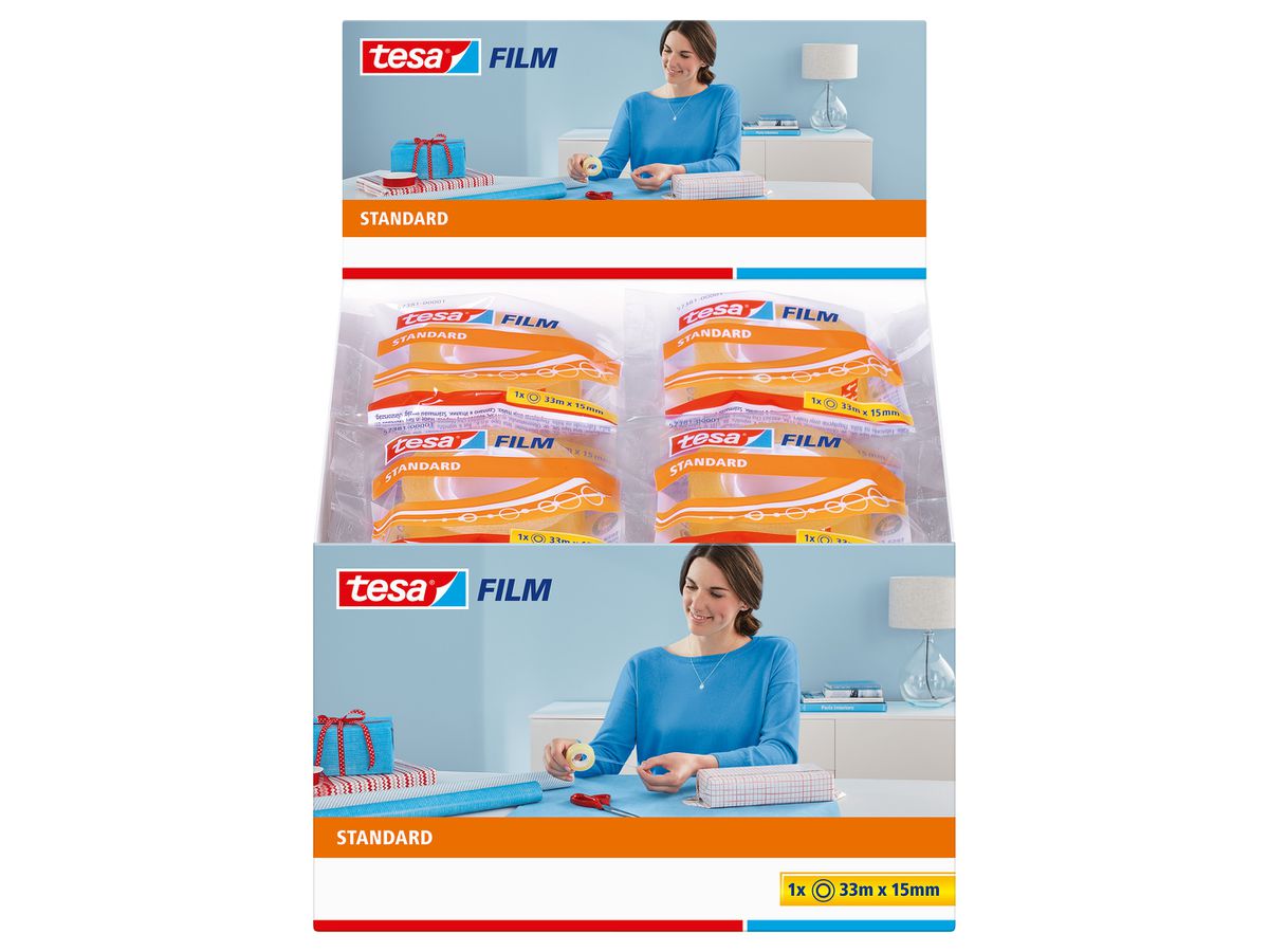 TESA Nastro adesivo 15mmx33m 573810000 trasparente (4042448049636)