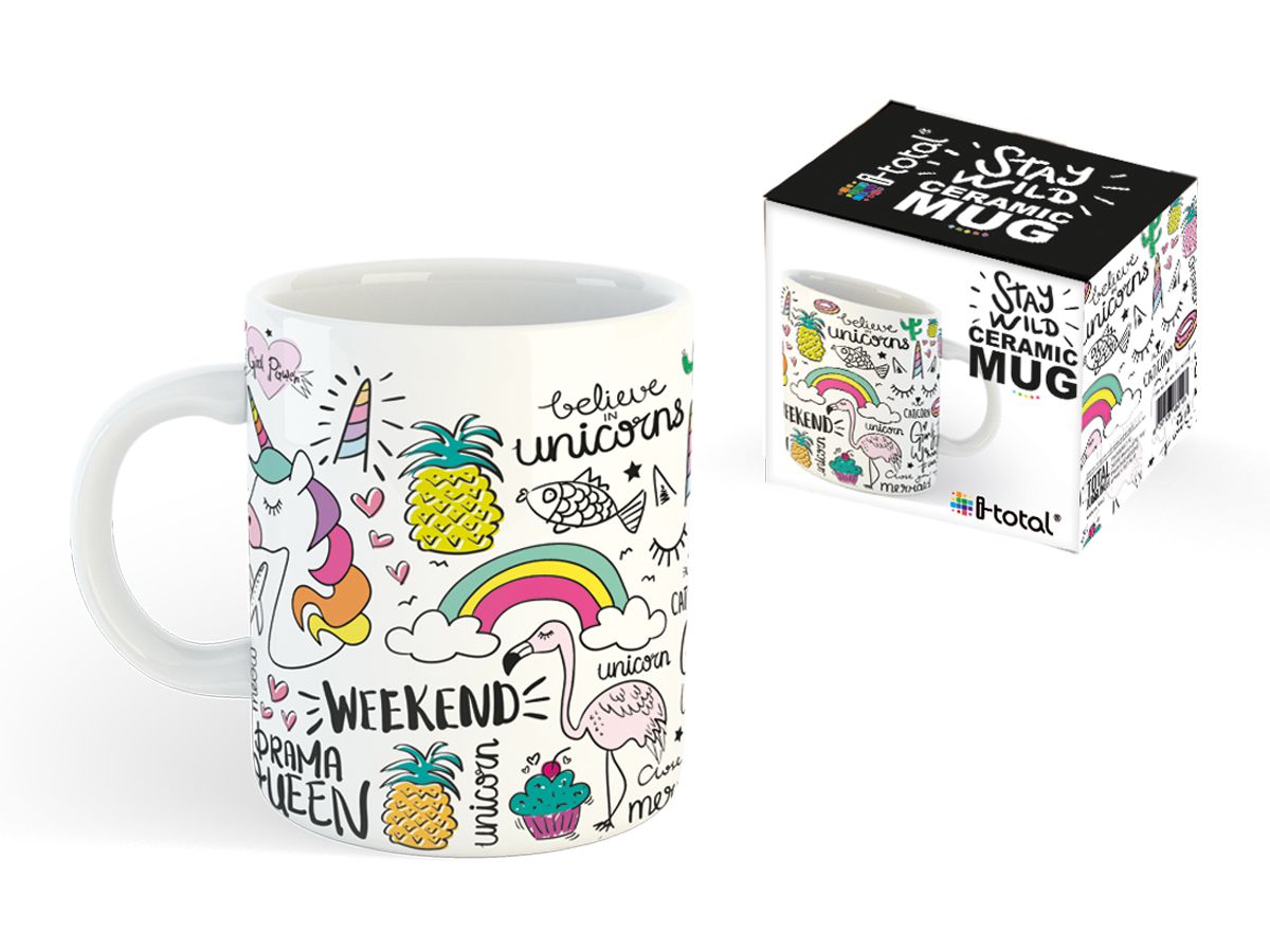 I-TOTAL Tasse Unicorn 295ml XL1834 (8051128668193)