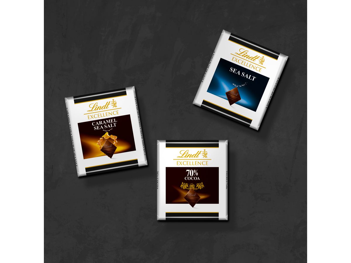 LINDT Excellence mini Scuro assort. 472751 Display da banco 1000g (7610400611787)