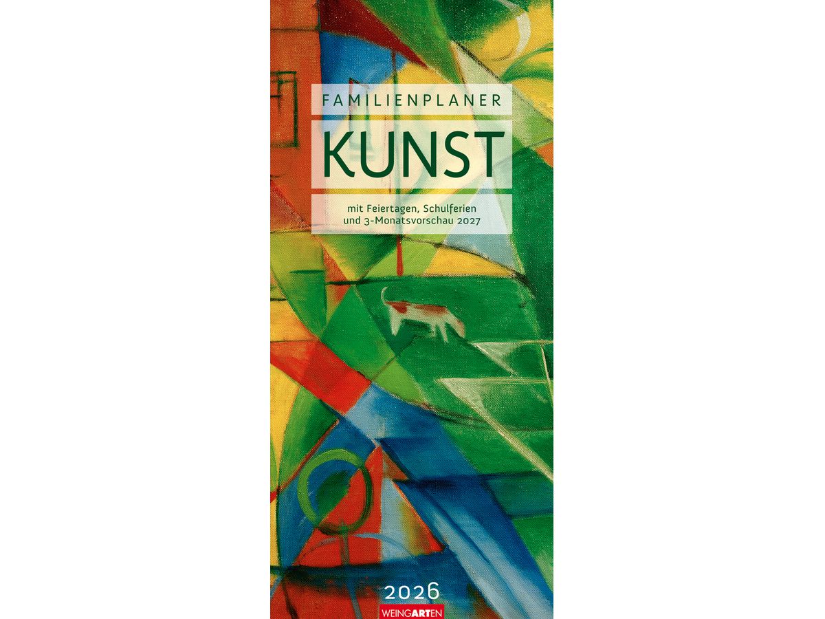 WEINGARTEN Calendario familiare 2026 3312272+26 Arte 22x48cm (9783839903049)