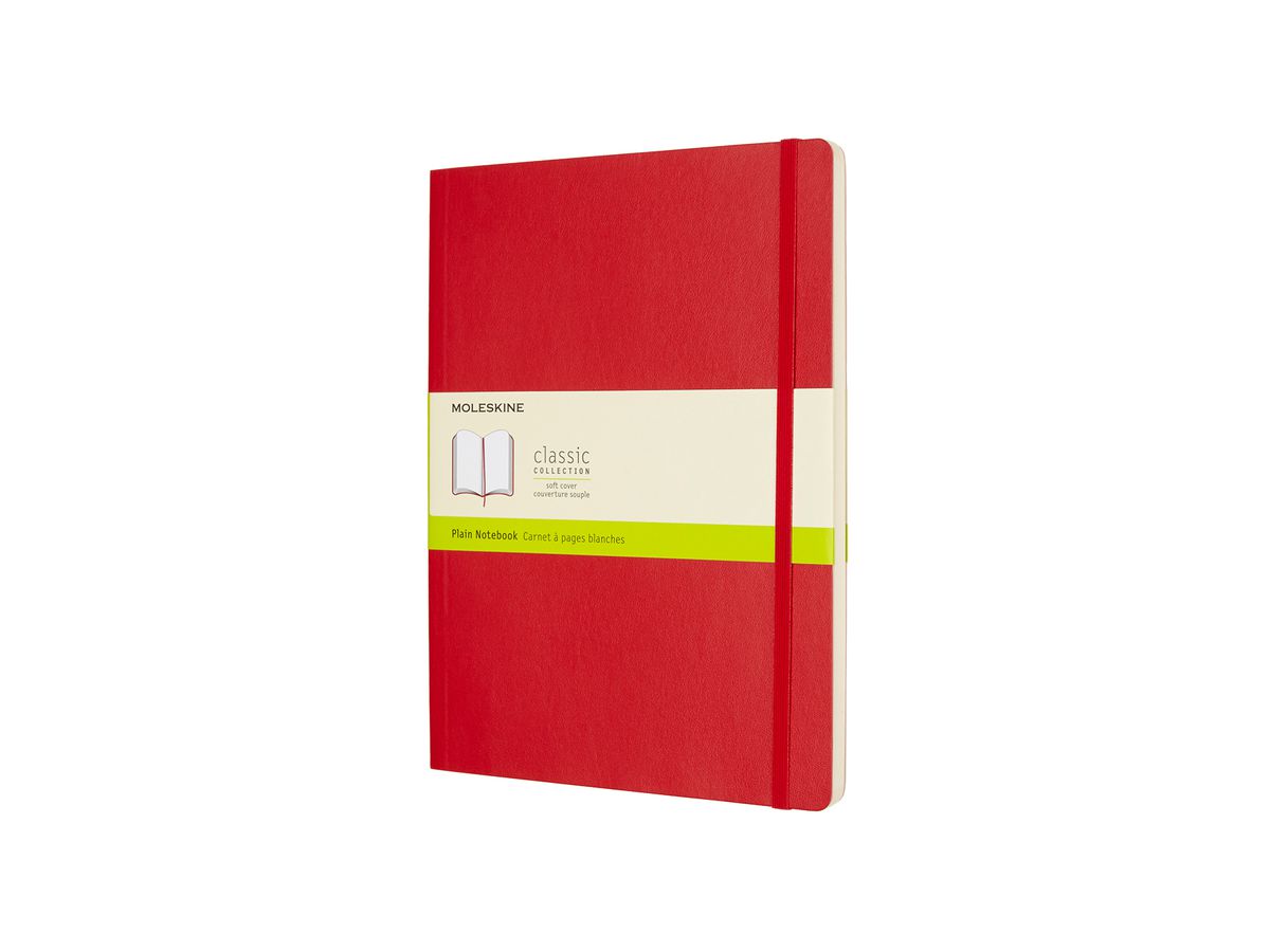 MOLESKINE Notizbuch XL 854696 Blanko,Soft Cover,Scharlach (8055002854696)