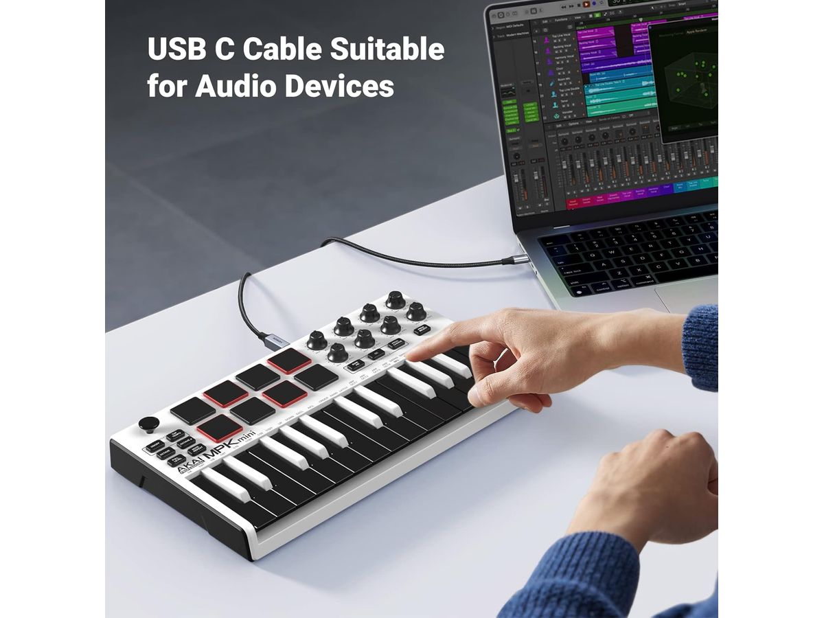 UGREEN Printer Cab. USB-C-USB-B 2.0 80808 3m,Black,BB (6957303888085)