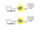 ROLINE DVI-D (24+1) - HDMI Adapter 12.03.3116 Black, ST/BU, 1080p (7611990189076)