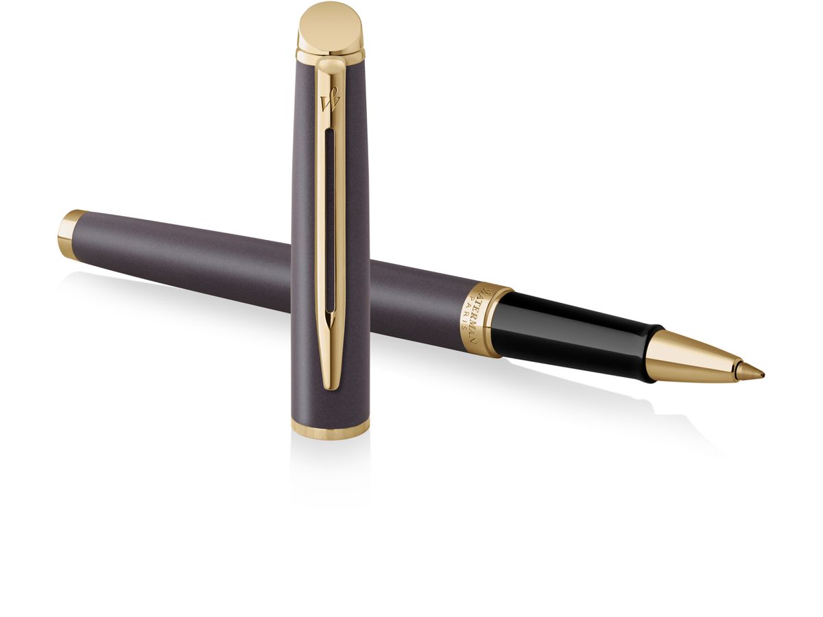 WATERMAN Rollerball Hémisphère M 2207941 Understated Ed. Metal Black (3026982179418)