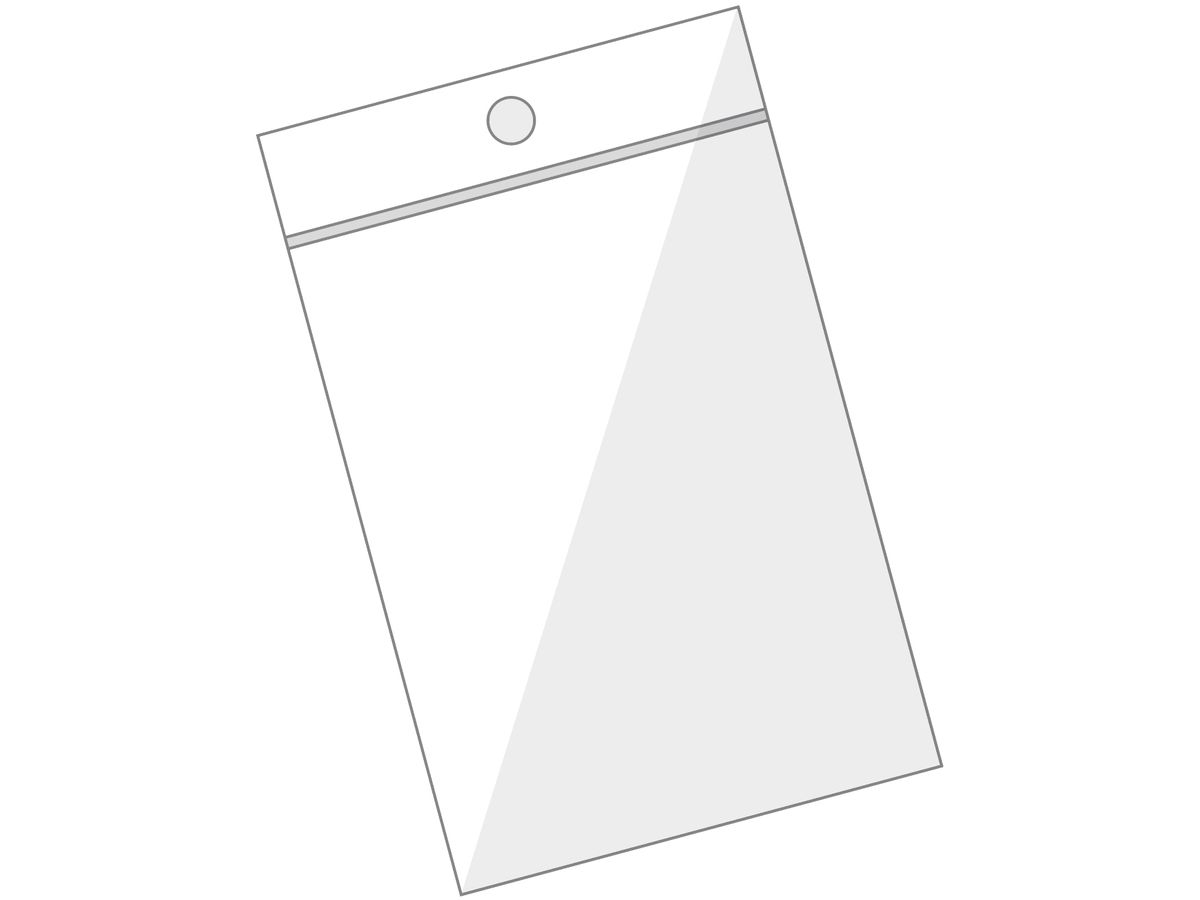 BÜROLINE Pressverschluss Beutel 50×75mm 421301 transparent 100 Stück (7612532044464)