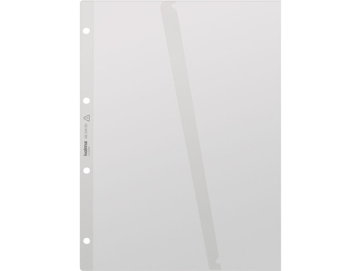 KOLMA Dokumentenhülle ExtraSolid A4 08.634.00 transp.,Deckelkl.4-Loch 10Stk. (7611967080030)