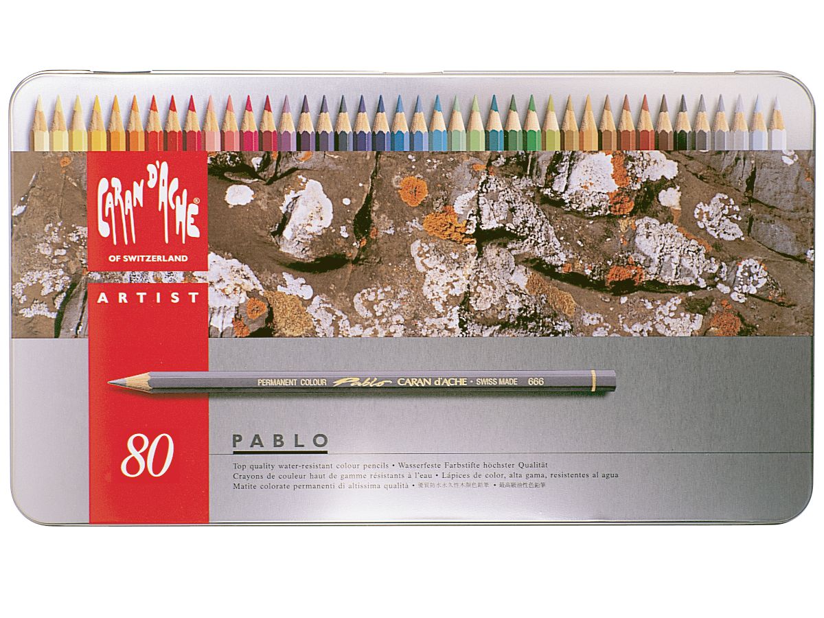 CARAN D'ACHE Farbstifte Pablo 666.380 ass. 80 Stück (7610186093807)