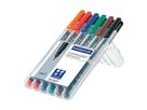 STAEDTLER Lumocolor permanent F 318-WP6 6 Farben ass. (4007817323670)